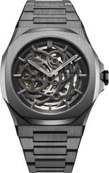 D1 Milano Watch Skeleton Gun Metal D1-SKBJ11