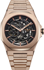 D1 Milano Watch Skeleton Rose Gold D1-SKBJ12