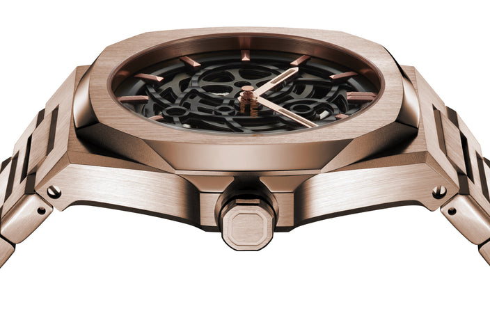 D1 Milano Skeleton Rose Gold Watch