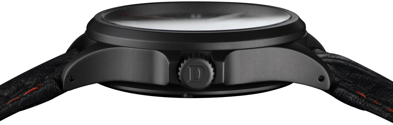 Damasko Watch DA 34 Black PVD Leather Pin
