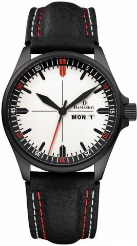 Damasko Watch DA 353 Black PVD Leather Pin DA 353 Black Leather Pin