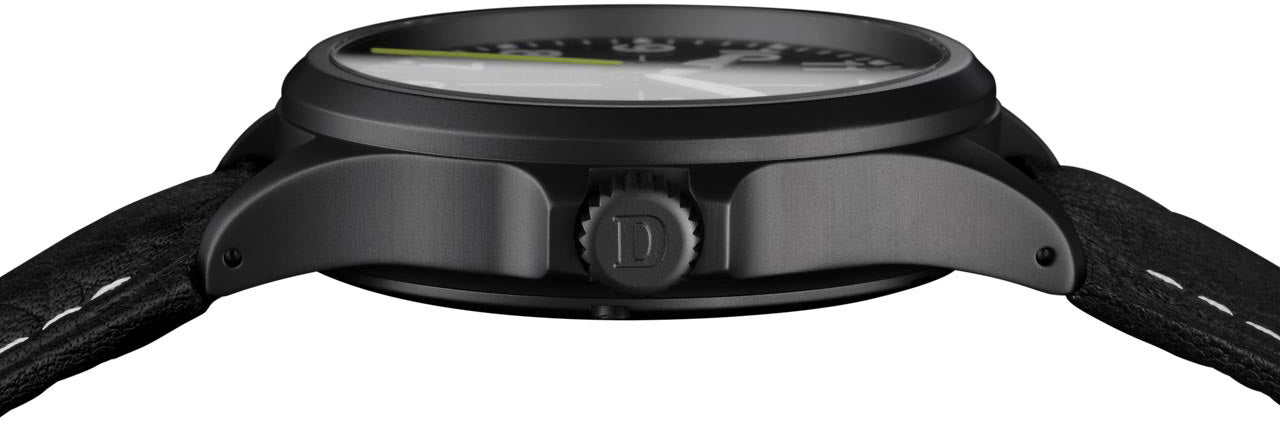Damasko Watch DA 36 Black PVD Leather Pin