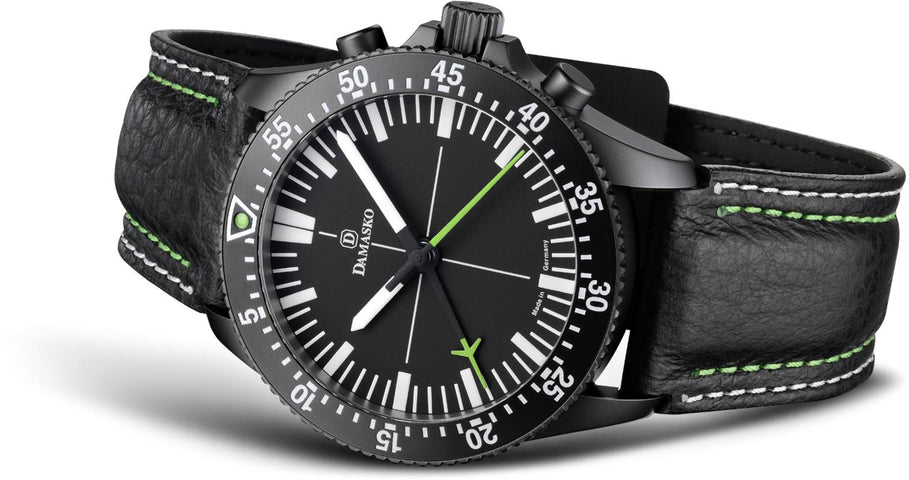 Damasko Watch DC80 Black Leather Pin