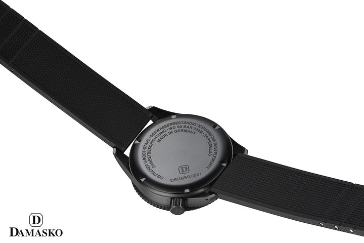 Damasko Watch DSub50 Rubber Sport Deployment Buckle