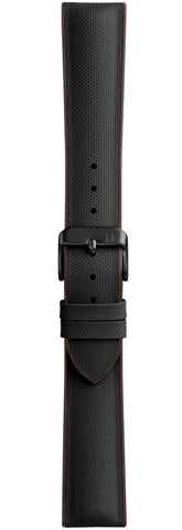 Damasko Strap Arne Black-Brown Rubber PVD 20mm