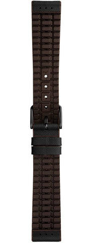 Damasko Strap Arne Black-Brown Rubber PVD 20mm
