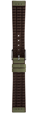 Damasko Strap Arne Green-Brown Rubber Matt 22mm