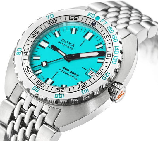 Doxa Sub 300T Aquamarine Bracelet Watch