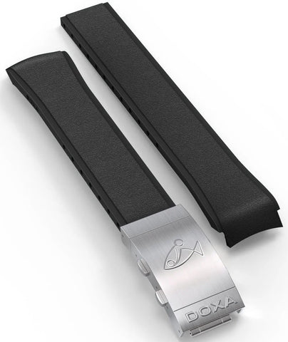 Doxa Strap SUB 300 Rubber Black With Folding Clasp