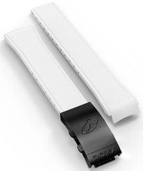 Doxa Strap SUB 300 Carbon Rubber White With Folding Clasp