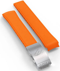 Doxa Strap SUB 300T Rubber Orange With Folding Clasp