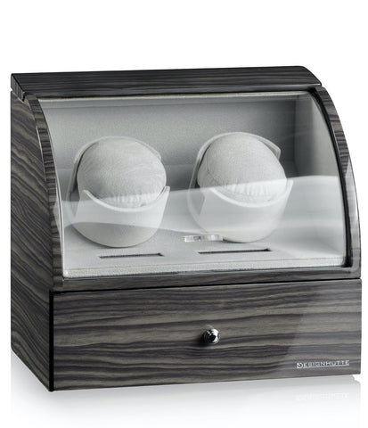 Designhuette Watch Winder Basel 2 LCD Dark Oak