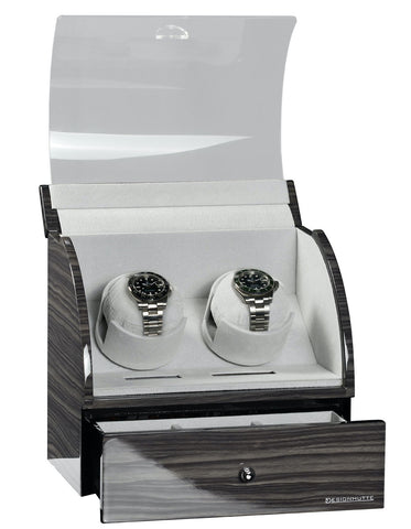 Designhuette Watch Winder Basel 2 LCD Dark Oak
