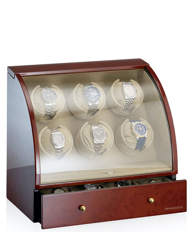 Designhuette Watch Winder Basel 6 Burlwood