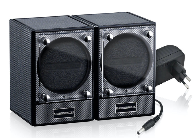 Designhuette Watch Winder Piccolo Starter Kit 2 Carbon 70005-92