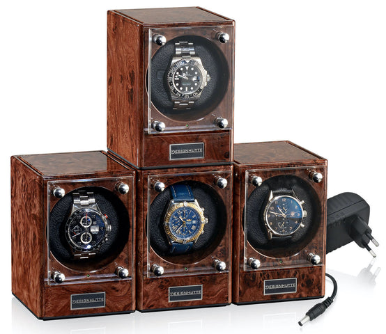 Designhuette Watch Winder Piccolo Starter Kit 4 Burlwood 70005-106