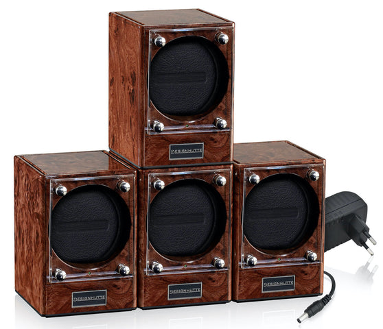 Designhuette Watch Winder Piccolo Starter Kit 4 Burlwood
