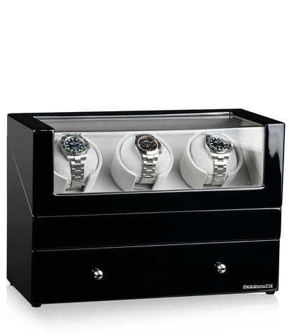 Designhuette Watch Winder San Diego 3 Black 70005-53