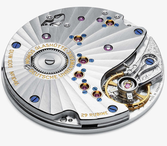 Nomos Glashutte Watch Lambda 39 Sapphire Crystal