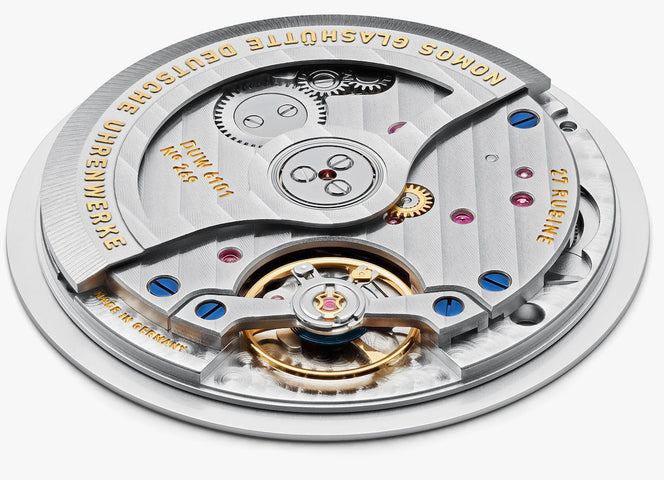 Nomos Glashutte Autobahn Neomatik 41 Date Midnight Blue Sapphire Crystal Watch