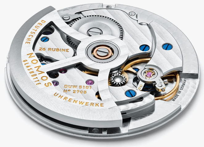 Nomos Glashutte Club Automat Datum Signalblau Sapphire Crystal Watch