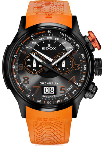 Edox Watch Chronorally Chronograph 38001 TINNO3 NO3