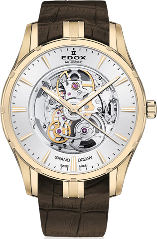 Edox Watch Grand Ocean Automatic Skeleton 85301 37J AID