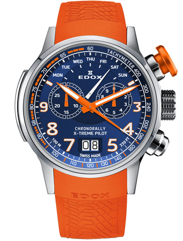 Edox Watch Chronorally Quartz Chronograph Titanium 38001 TINOCAO BUO3