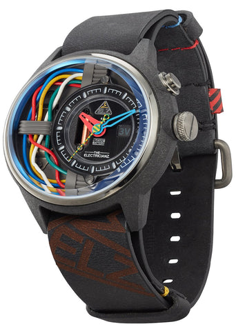 Electricianz Nylon Carbon Z 45mm Leather Watch D