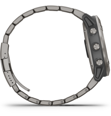 Garmin Watch Fenix 6X Pro Solar Titanium With Titanium Band D