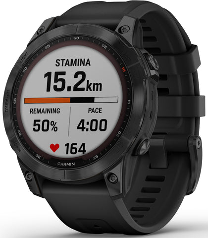 Garmin Watch Fenix 7 Sapphire Black DLC Titanium DLC 010-02540-35