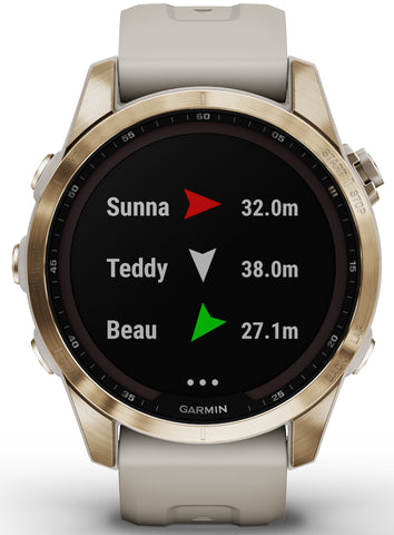 Garmin Fenix 7S Sapphire Solar Cream Gold D