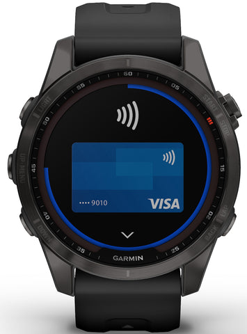Garmin Watch Fenix 7S Sapphire Solar Carbon Gray DLC D