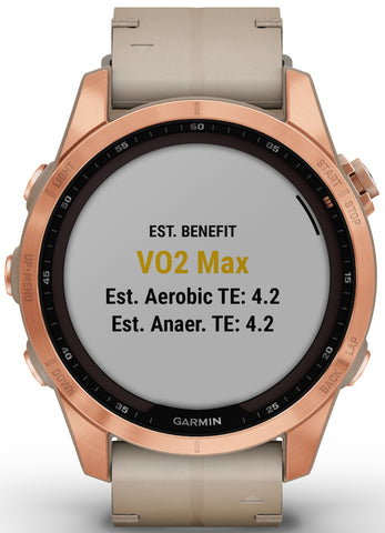 Garmin Watch Fenix 7S Sapphire Solar Rose Gold Titanium