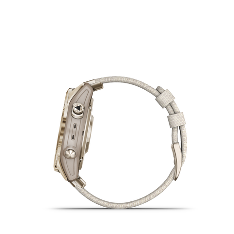 Garmin Watch Fenix 7S Sapphire Solar Cream Gold Titanium