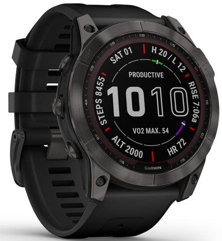 Garmin Watch Fenix 7X Sapphire Carbon Grey Titanium D