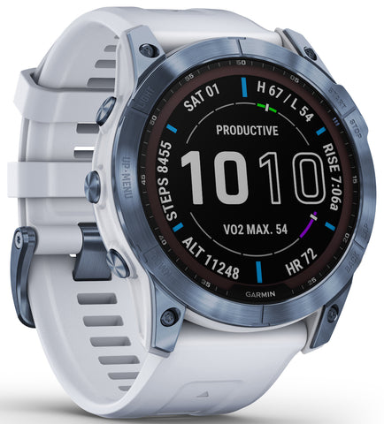 Garmin Watch Fenix 7X Sapphire Solar Whitestone Titanium