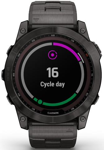 Garmin Watch Fenix 7X Sapphire Solar Carbon Grey Titanium