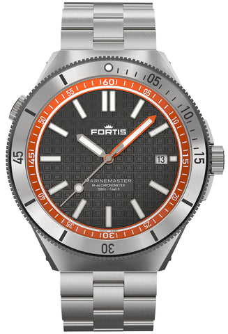 Fortis Watch Marinemaster M-44 Amber Orange F8120014