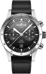 Fortis Watch Flieger F-43 Bicompax Black F4240007