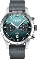 Fortis Watch Flieger F-43 Bicompax Petrol F4240009