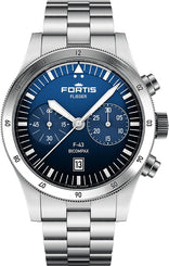 Fortis Watch Flieger F-43 Bicompax Liberty Blue F4240012