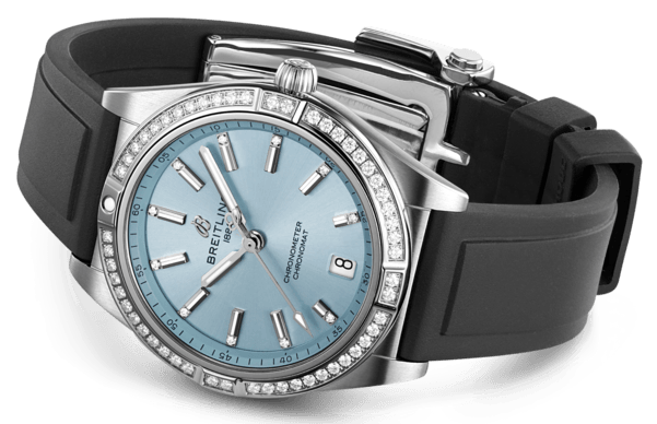 Breitling Chronomat Automatic 36 Ice Blue Diamond Watch