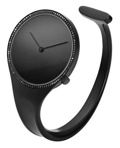Georg Jensen Watch Vivianna Black PVD Black Diamond Medium 3575723