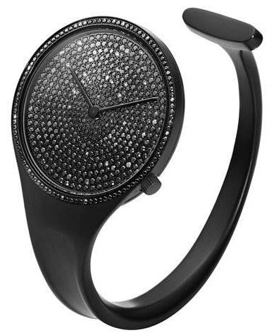 Georg Jensen Watch Vivianna Black PVD Black Pave Diamond Medium 3575728