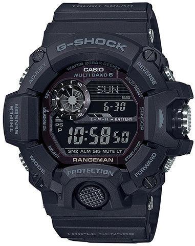 G-Shock Watch Black Out Rangeman Bluetooth Mens GW-9400-1BER