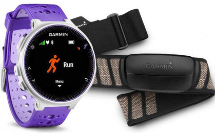 Garmin Watch Forerunner 230 Premium Soft Strap HRM Purple White 010-03717-47