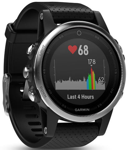 Garmin Watch Fenix 5S Silver Black Band