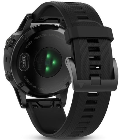 Garmin Watch Fenix 5 Black Sapphire With Black Band