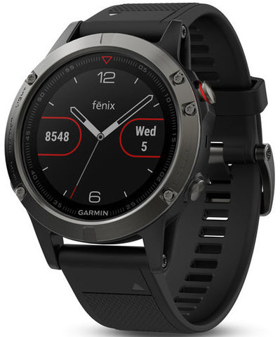 Garmin Watch Fenix 5 Slate Grey Black Band 010-01688-00
